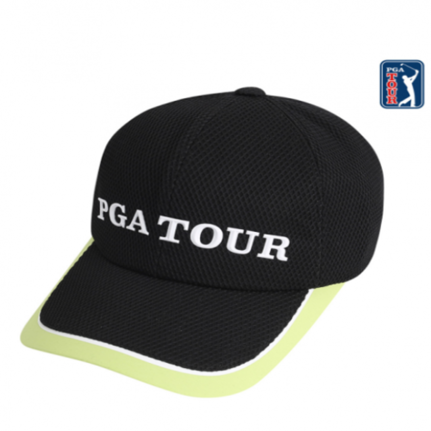 [GSH] PGA TOUR&amp;LPGA 남성 라인 포인트 배색 메쉬 볼캡S L215AP106P19