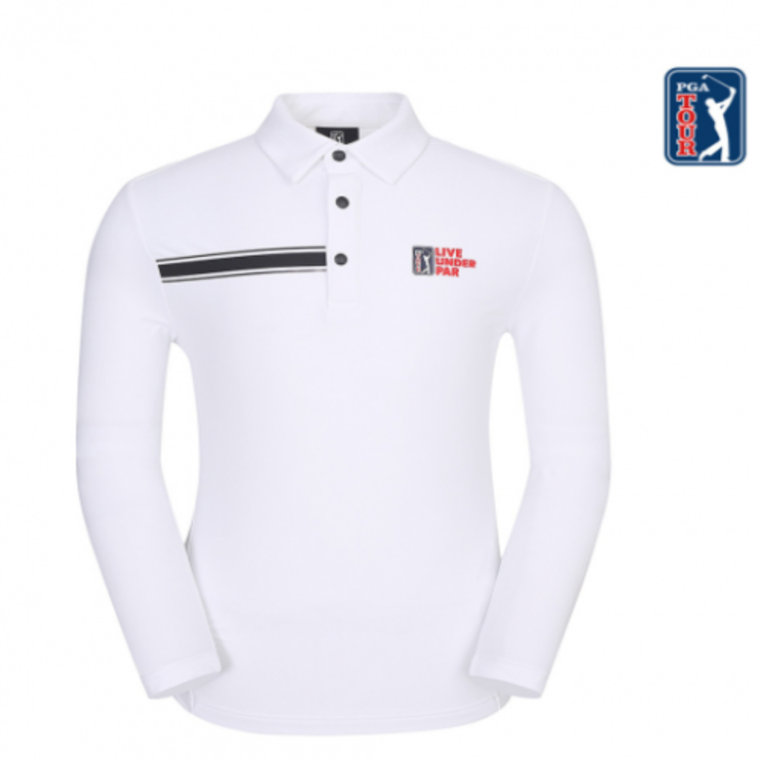 [GSH] PGA TOUR&amp;LPGA 남성 배색포인트 제에리 티셔츠 L204TL106P00