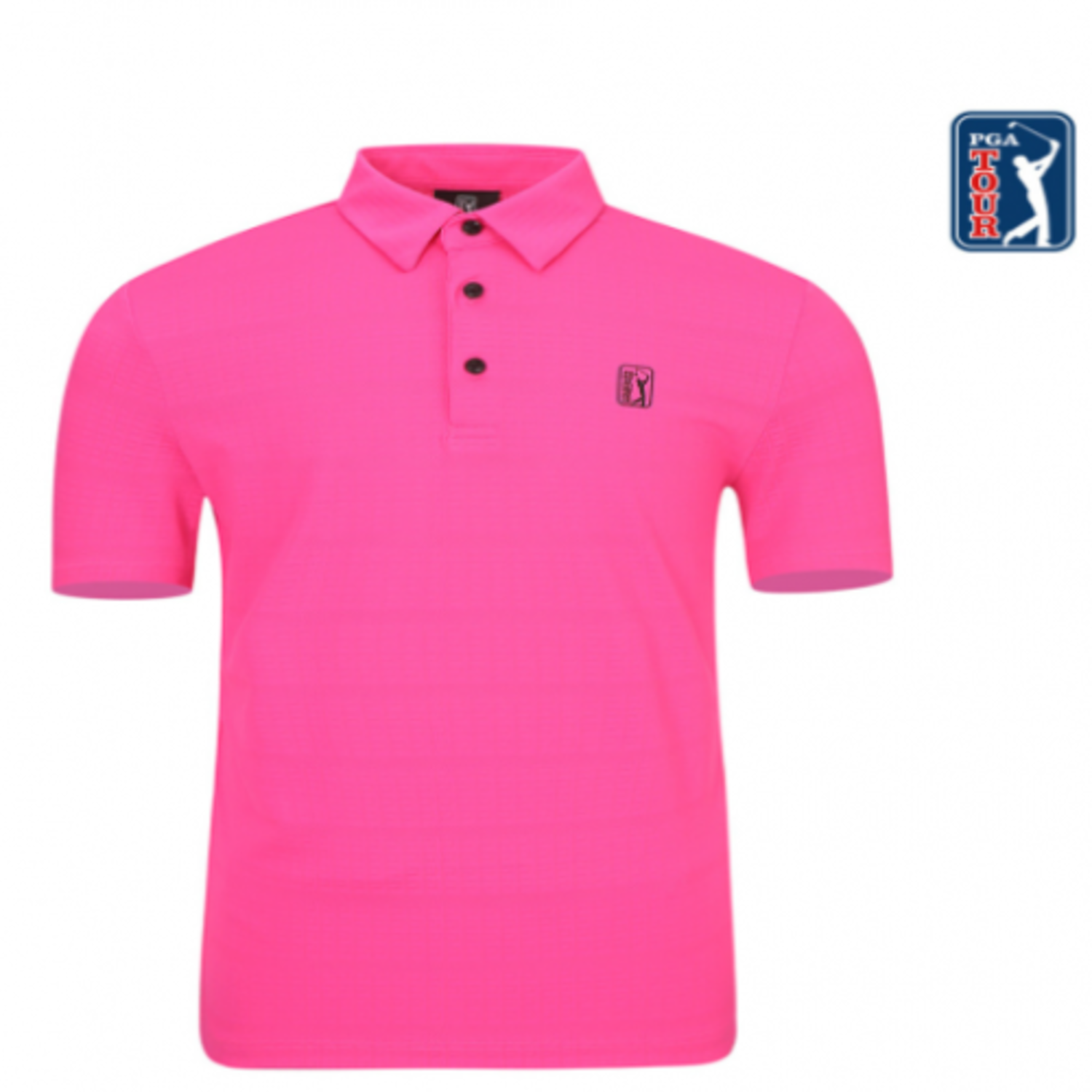 [GSH] PGA TOUR&amp;LPGA 남성 로고 메쉬 쟈카드 티셔츠 L212TS131P31