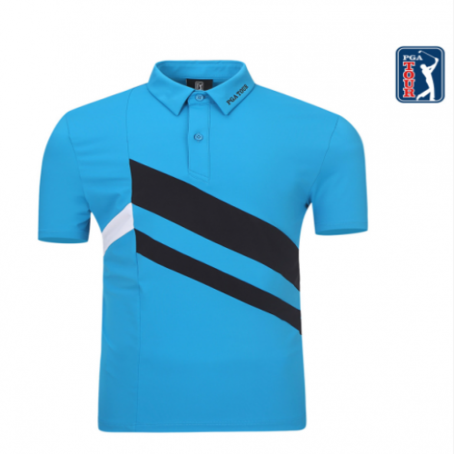 [GSH] PGA TOUR&amp;LPGA 남성 탑스윙 컬러배색 티셔츠 L212TS129P21