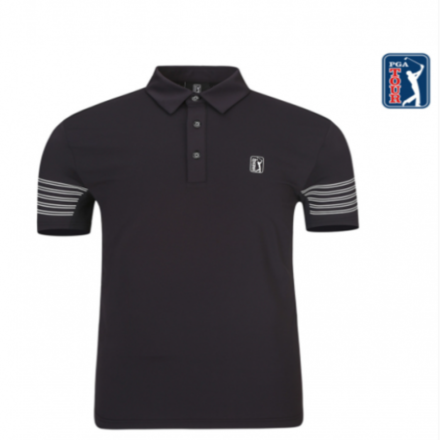 [GSH] PGA TOUR&amp;LPGA 남성 아이스윙 메쉬 패치 티셔츠 L212TS128P19