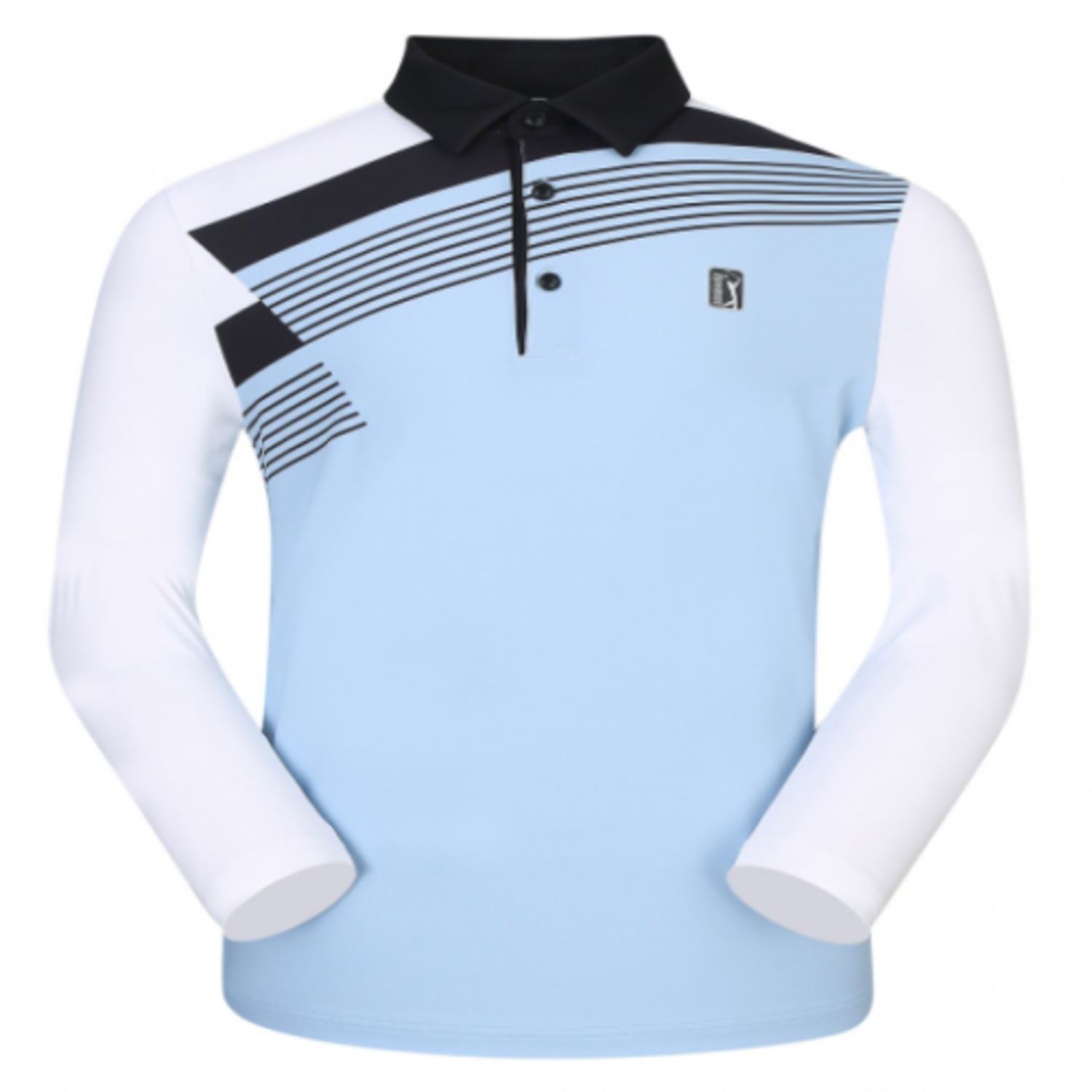 [GSH] PGA TOUR&amp;LPGA 남성 컬러블럭 긴팔 티셔츠 L221TL104P00