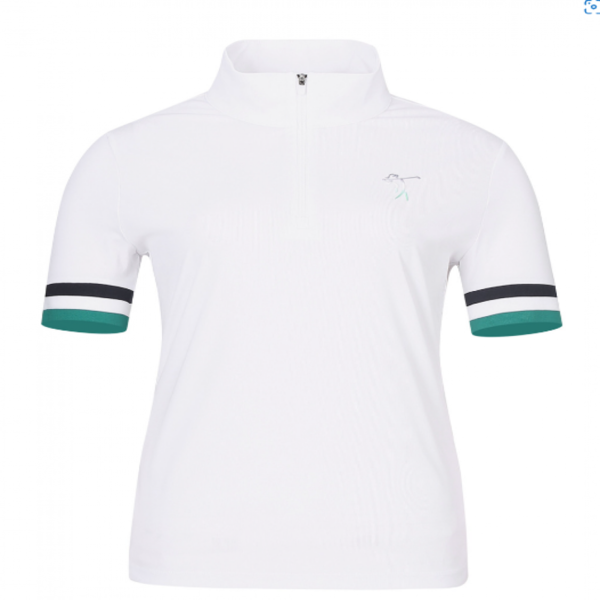 [GSH] PGA TOUR&amp;LPGA 여성 소매단 요꼬 배색 티셔츠 L222TS517P00