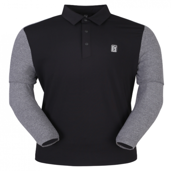 [GSH] PGA TOUR&amp;LPGA 남성 소매 배색 긴팔 티셔츠 L223TL191P19