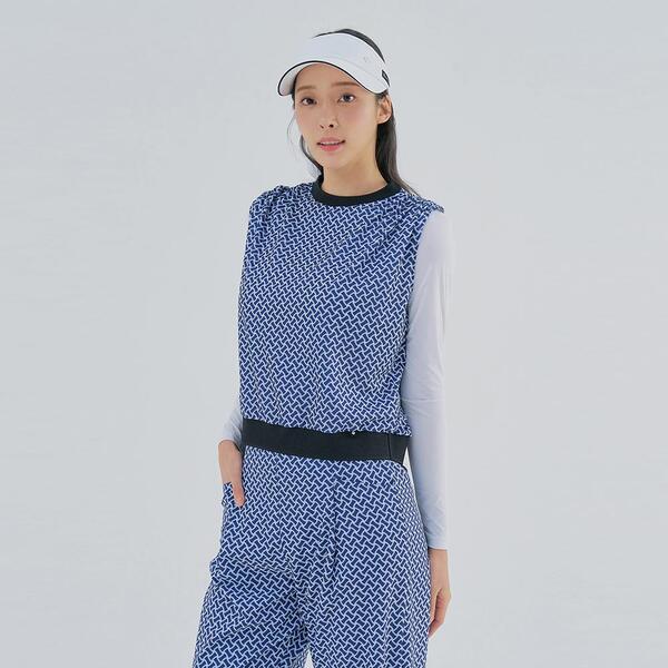 [레노마골프] 여성 패턴 어깨 스트링 민소매 티셔츠 RWTSM6123-930