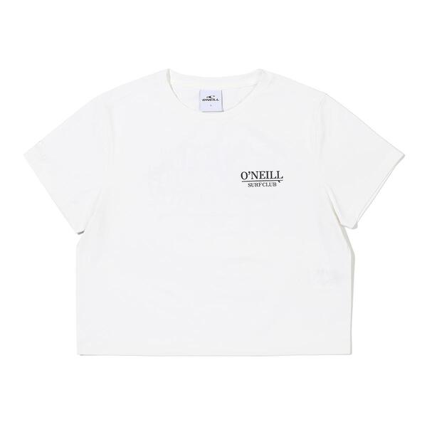 [오닐] 24SS 여성 스크립트 반팔 티셔츠 OWTRN6062-101