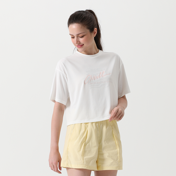 [오닐] [모델착장] 여성 와플 반팔 티셔츠 OWTRM6154-101