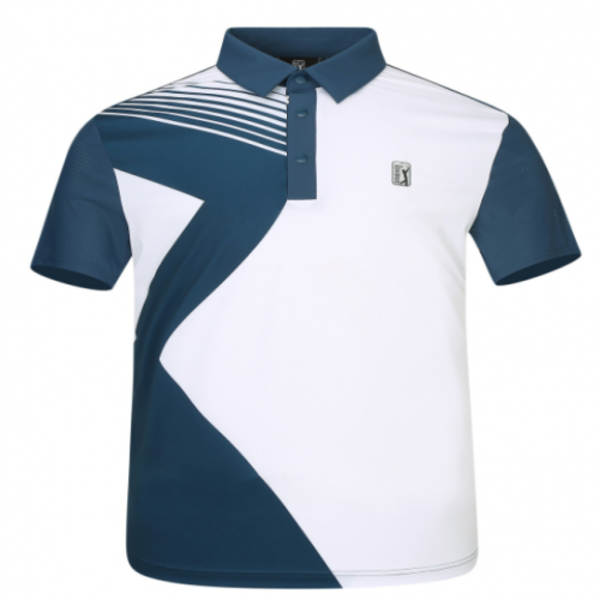 [GSH] PGA TOUR&amp;LPGA 남성 시그니처 컬러블럭 반팔 티셔츠 L222TS111P00